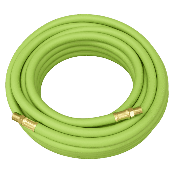 High-Visibility Hybrid Air Hose with 1/4"BSP Unions 10m x 8mm