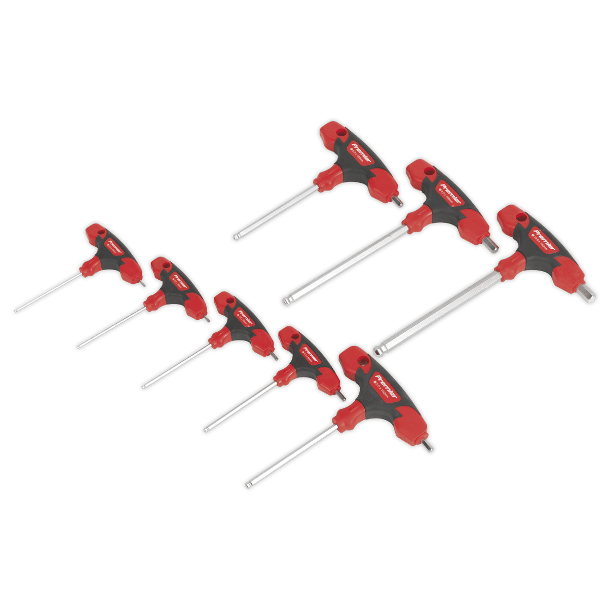 Premier T-Handle Ball-End Hex Key Set 8pc