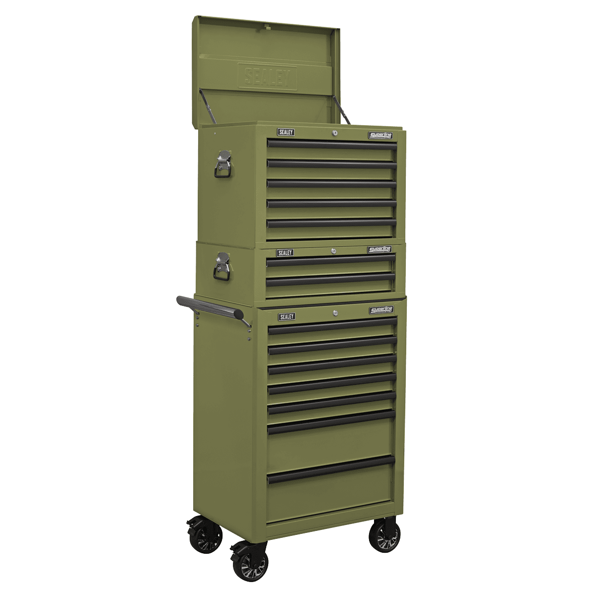 Superline PRO® Mid-Box Tool Chest 2 Drawer - Khaki - Image 4