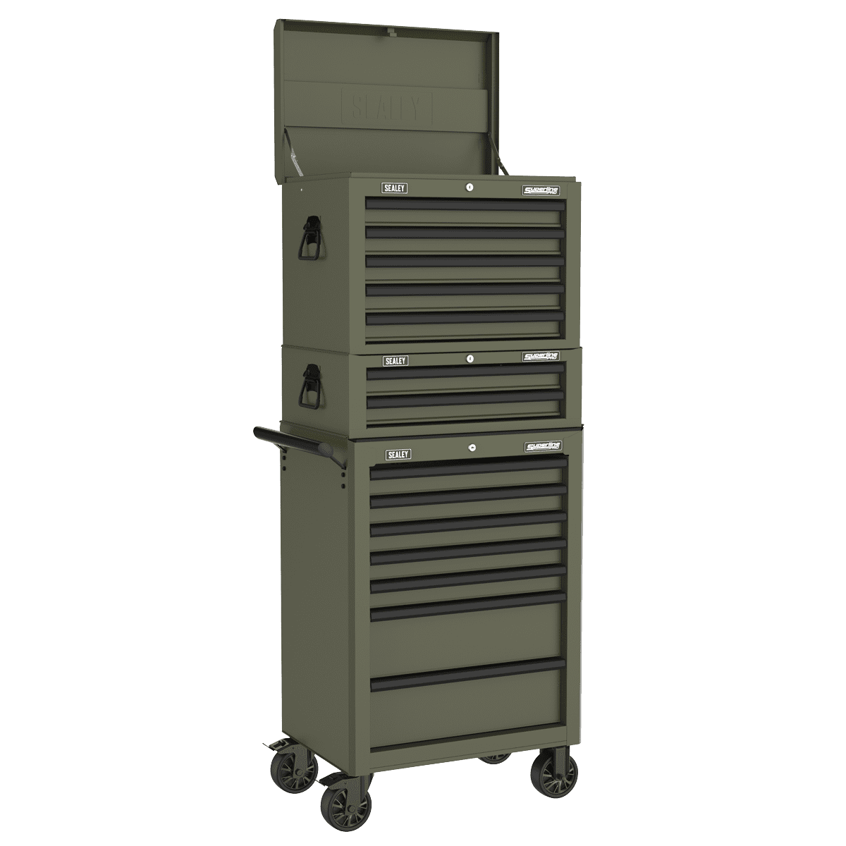 Superline PRO® Heavy-Duty Rollcab 7 Drawer - Khaki - Image 3