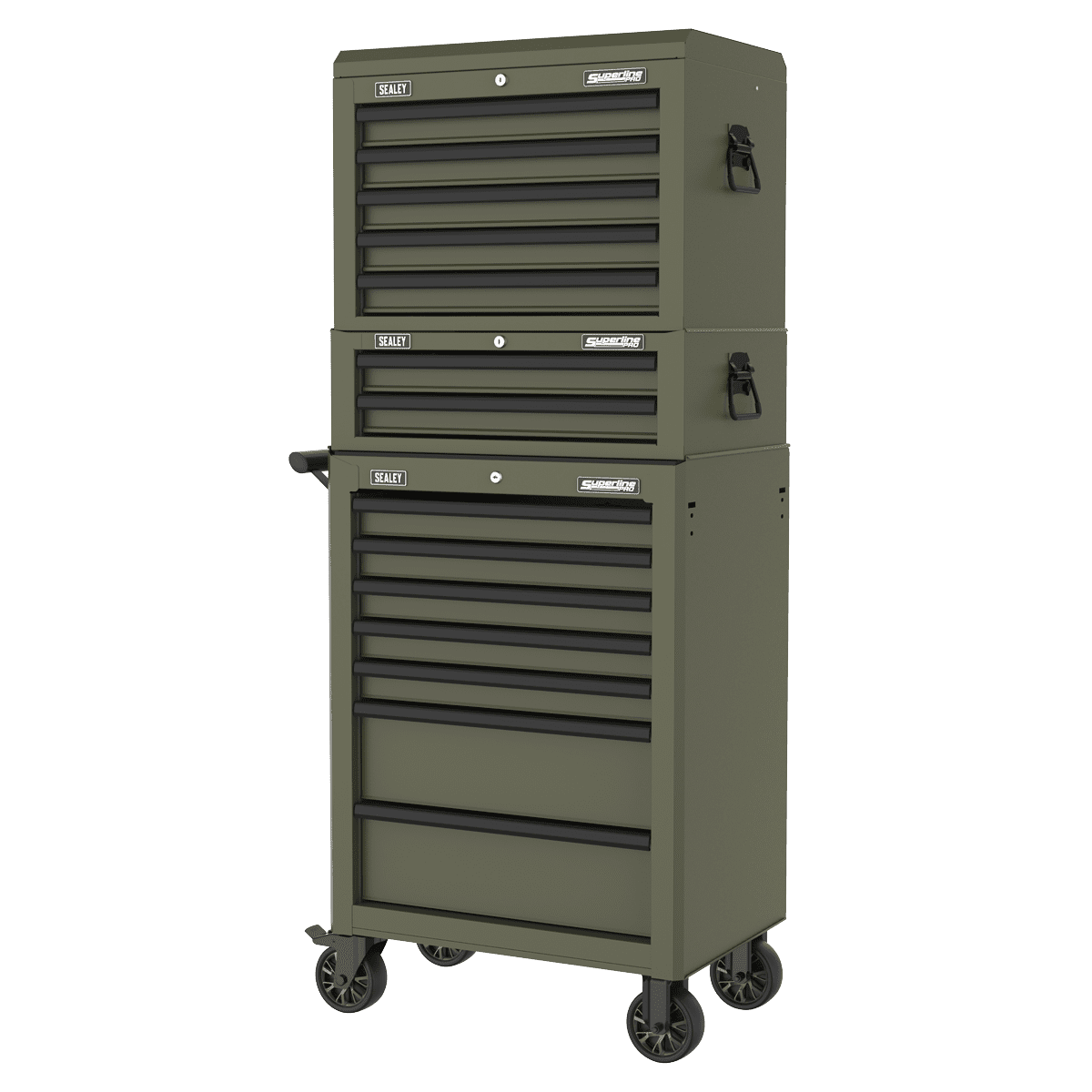 Superline PRO® Mid-Box Tool Chest 2 Drawer - Khaki - Image 10