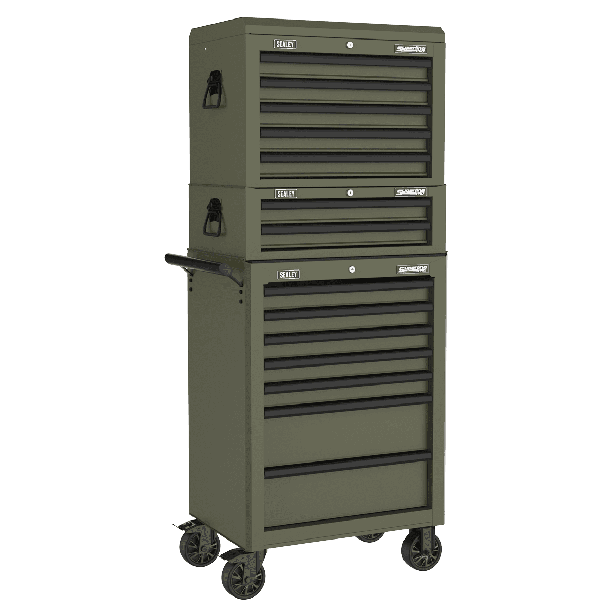 Superline PRO® Heavy-Duty Rollcab 7 Drawer - Khaki - Image 8
