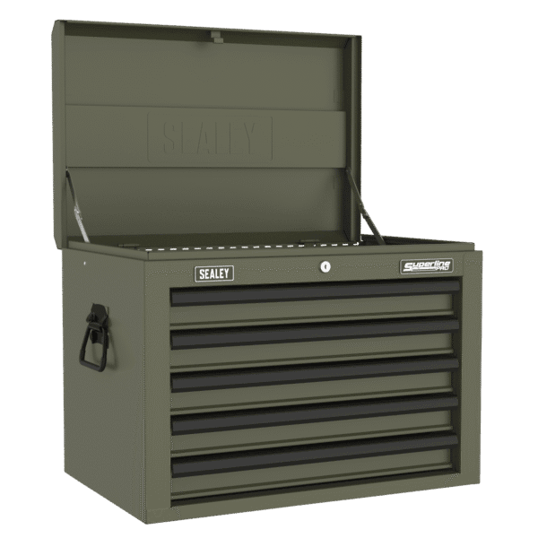 Superline PRO® Heavy-Duty Topchest 5 Drawer - Khaki