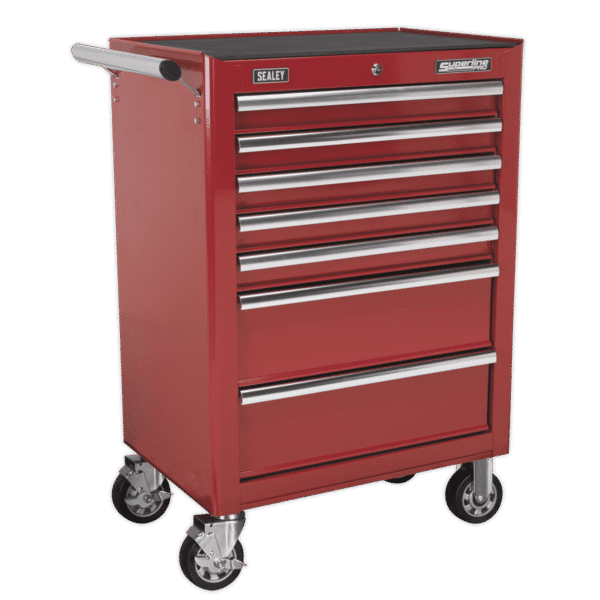 Superline PRO® Rollcab 7 Drawer - Red