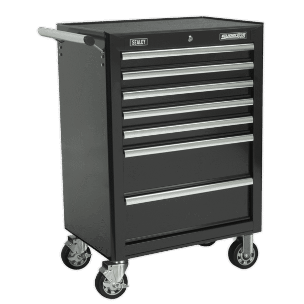Superline PRO® Rollcab 7 Drawer - Black