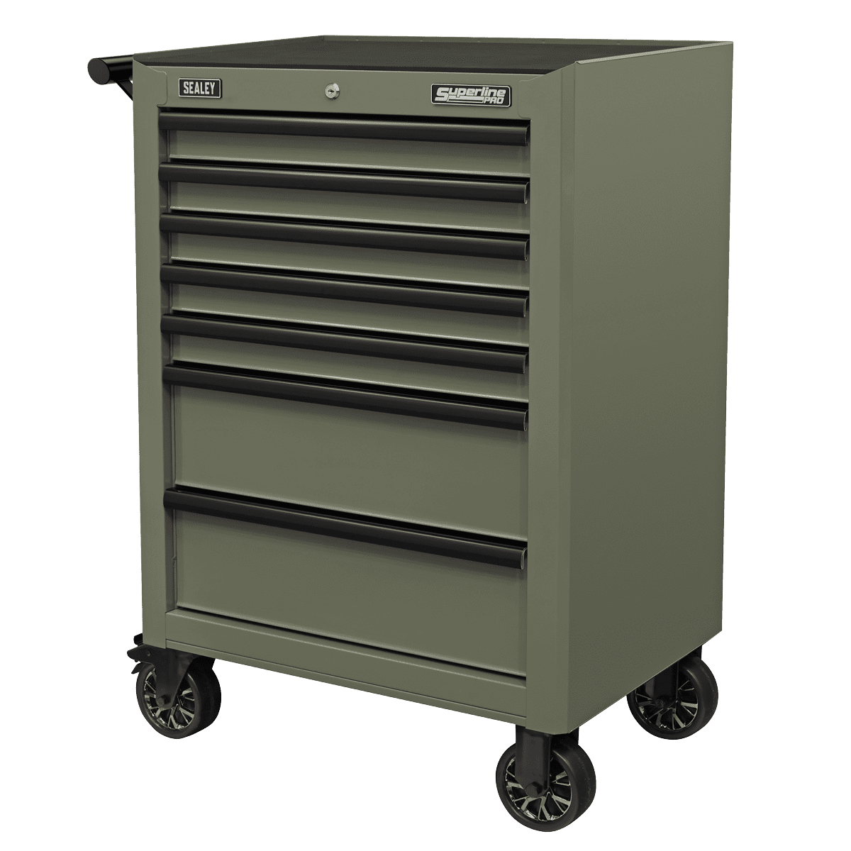 Superline PRO® Heavy-Duty Rollcab 7 Drawer - Khaki - Image 2