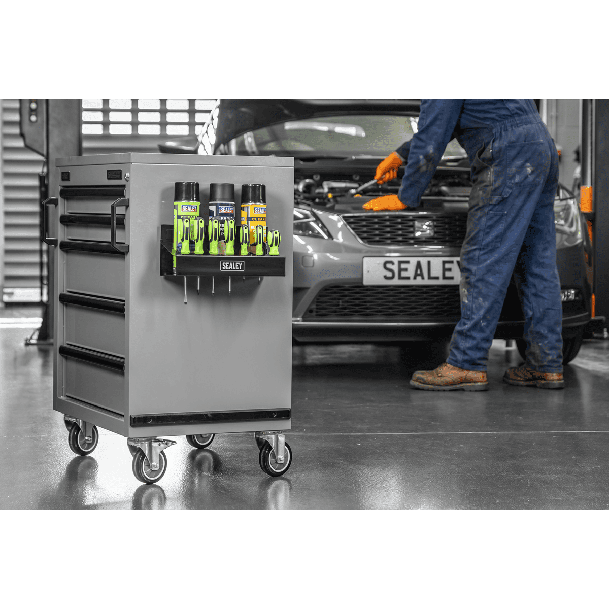 Magnetic Spray Can/Screwdriver Holder - Image 2