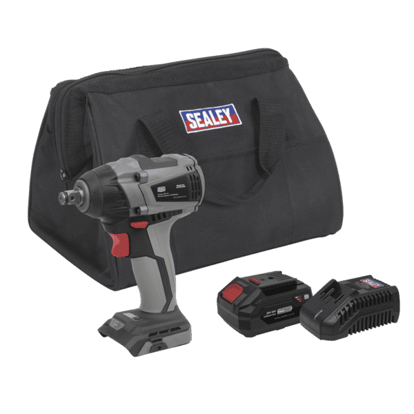 Premier SV20 Series 1/2"Sq Drive Brushless Cordless Impact Wrench Kit 20V 4Ah