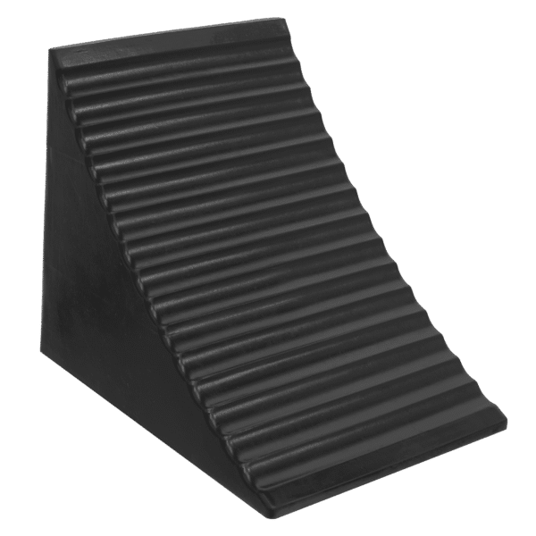 Heavy-Duty Rubber Wheel Chock - Single