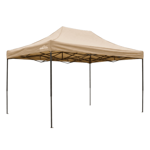 Dellonda 3x4.5m Pop-Up Gazebo Canopy with Water-Resistant Carry Bag, Stakes & Weight Bags - Beige