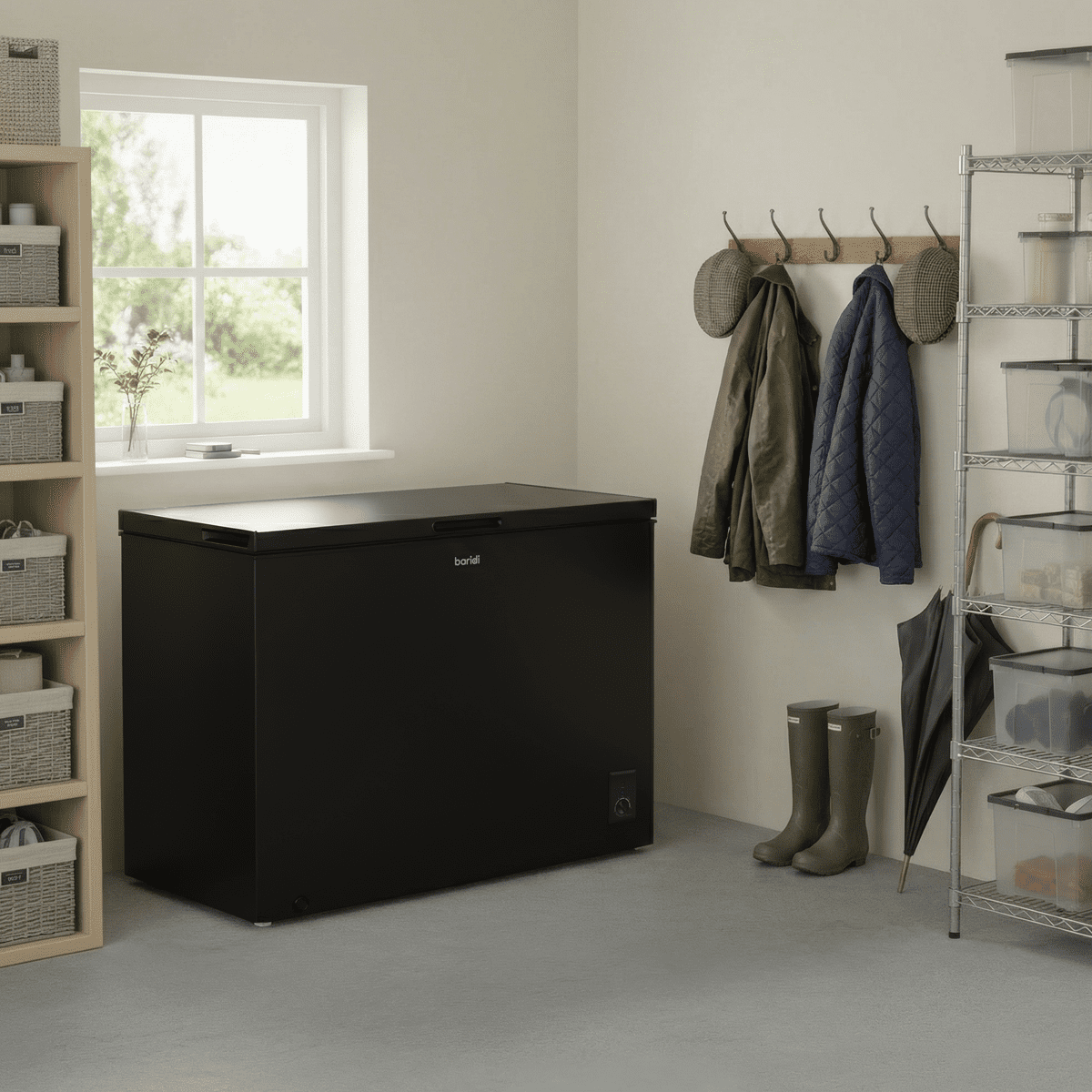 Baridi Freestanding Chest Freezer 254L Capacity - Black - Image 8