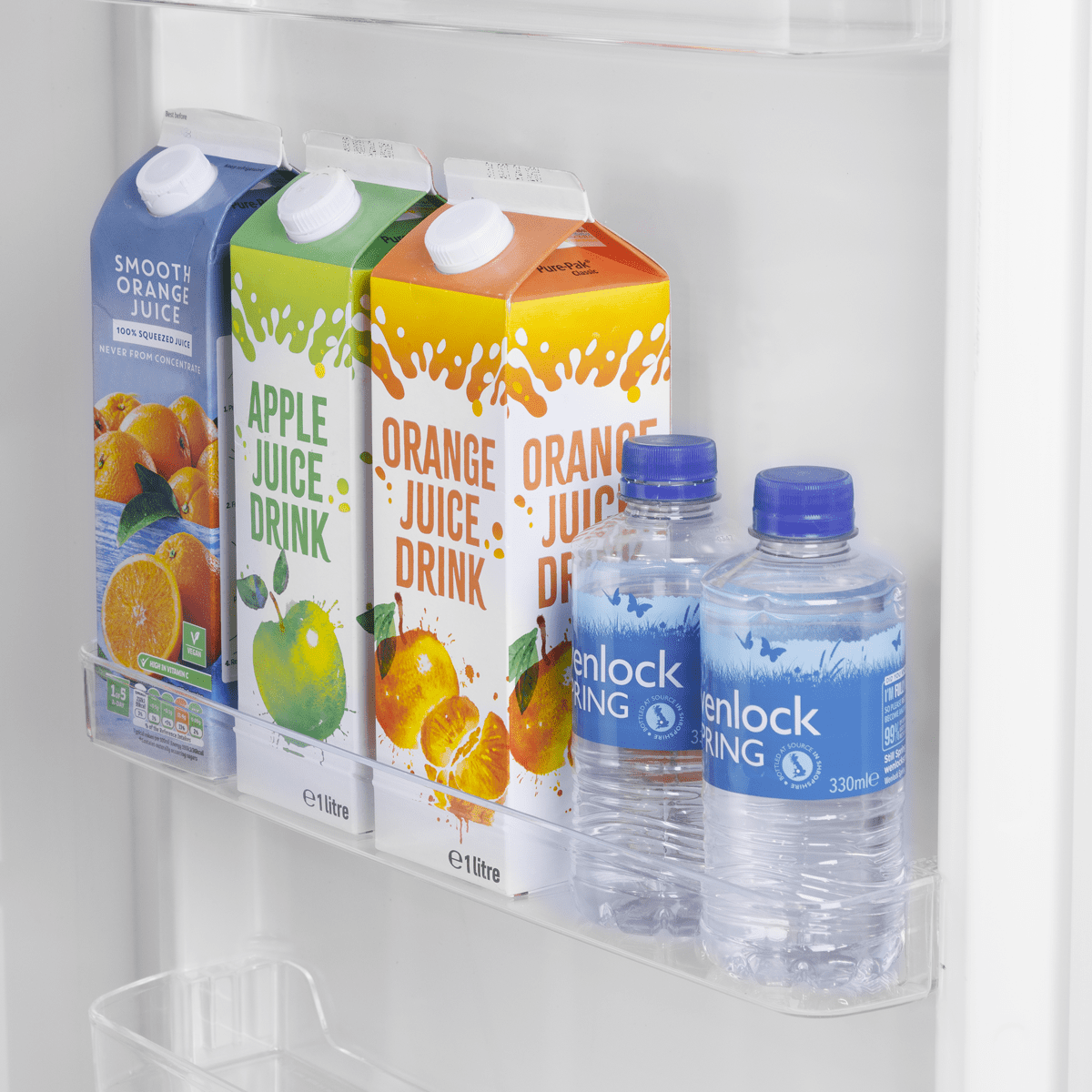 Baridi Freestanding Larder Fridge 241L – White - Image 4
