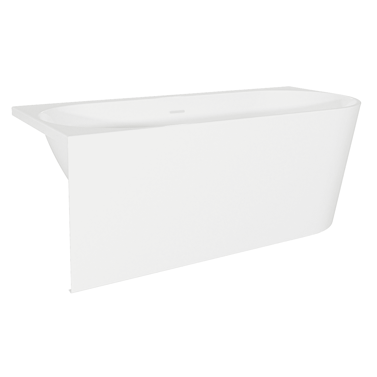 Baridi Left-Hand Corner Slim Rim Bath with Overflow System 160cm – Gloss White