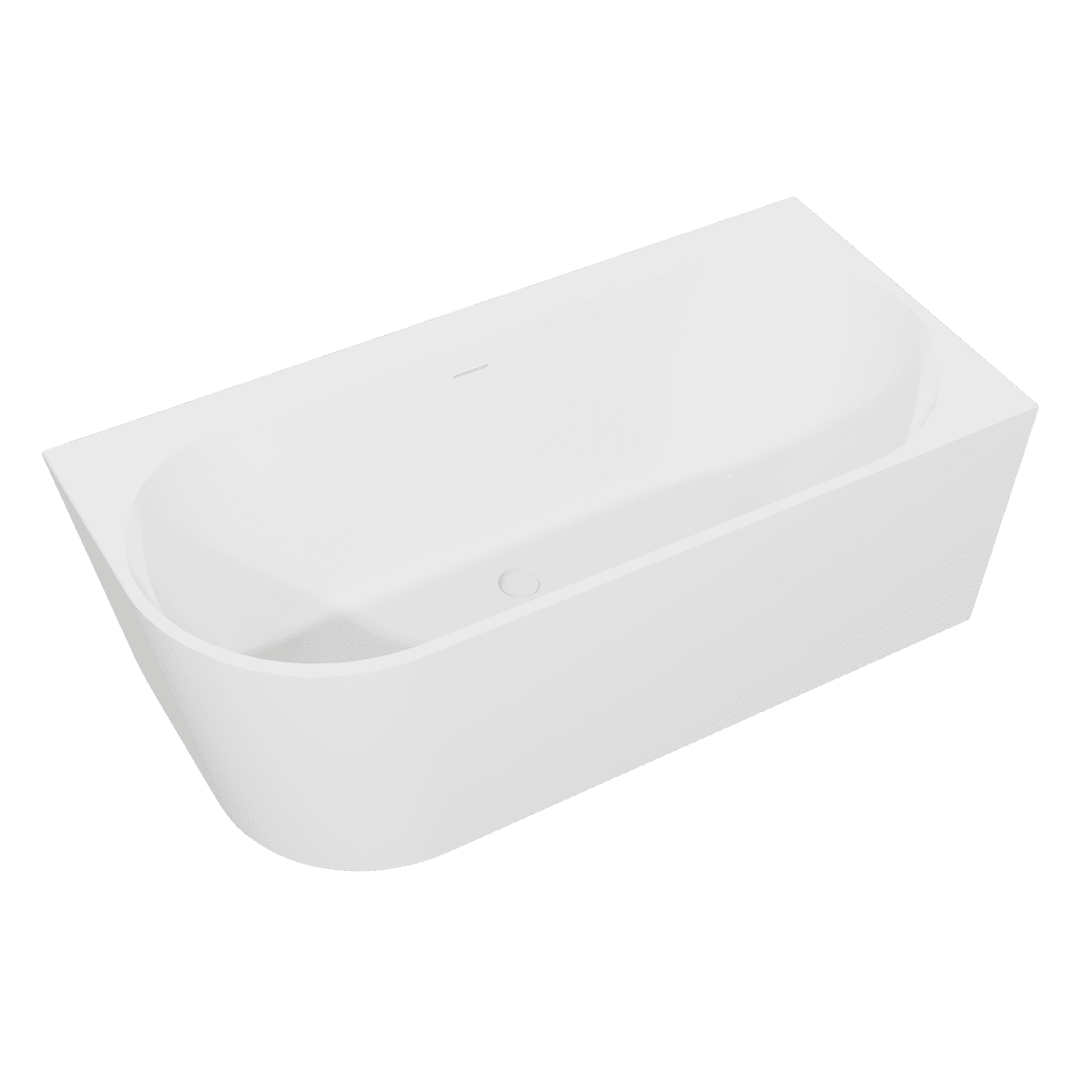 Baridi Right-Hand Corner Slim Rim Bath with Overflow System 150cm – Gloss White - Image 5
