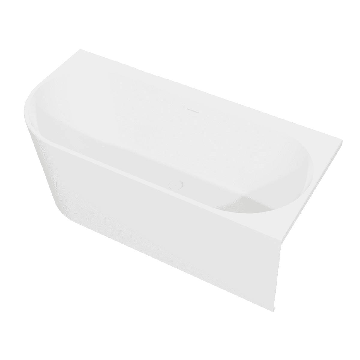 Baridi Right-Hand Corner Slim Rim Bath with Overflow System 170cm – Gloss White - Image 6