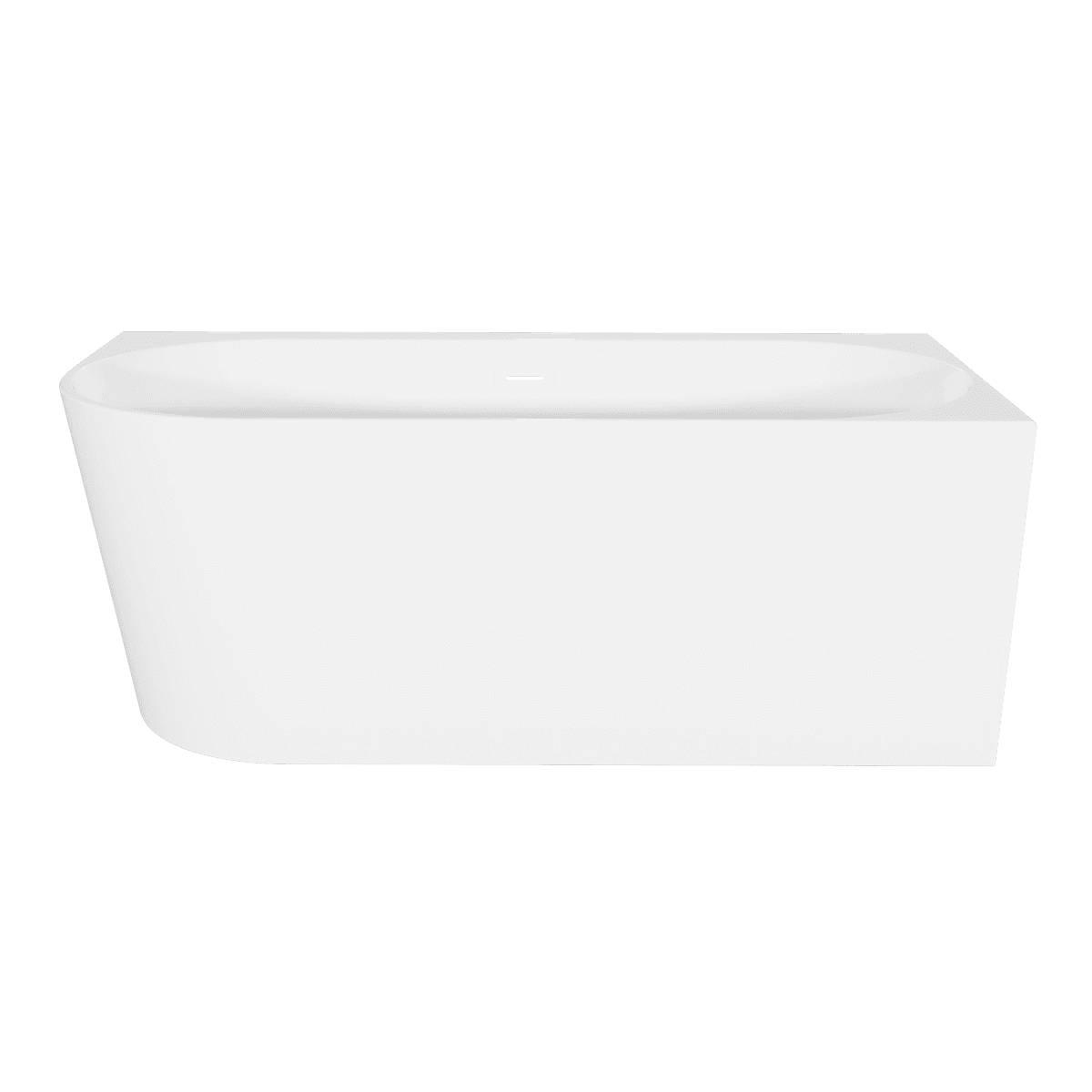 Baridi Right-Hand Corner Slim Rim Bath with Overflow System 170cm – Gloss White - Image 4