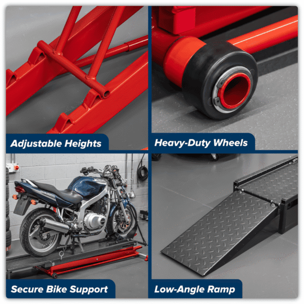 Hydraulic Motorcycle Lift 450kg Capacity