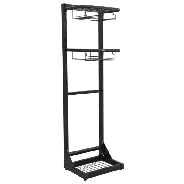 Freestanding Motorcycle Helmet & Gear Storage