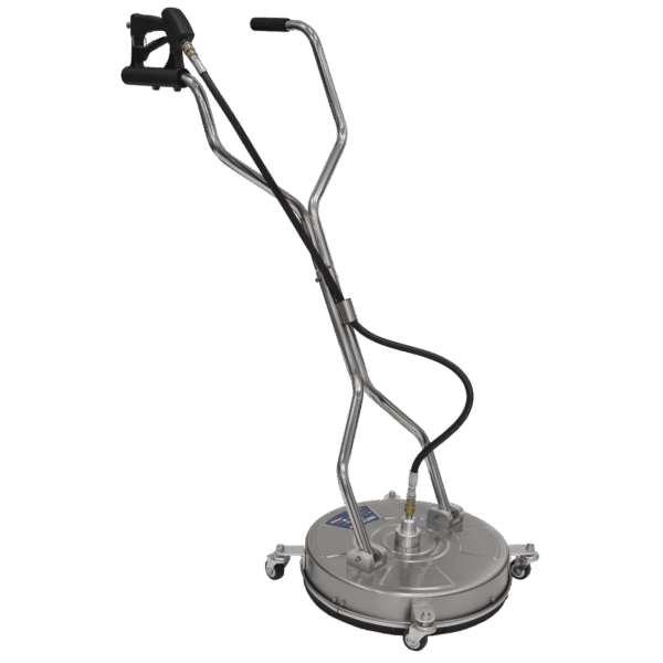 18" Surface Cleaner with Dual Handle & Rotating Spray Bar - Stainless Steel