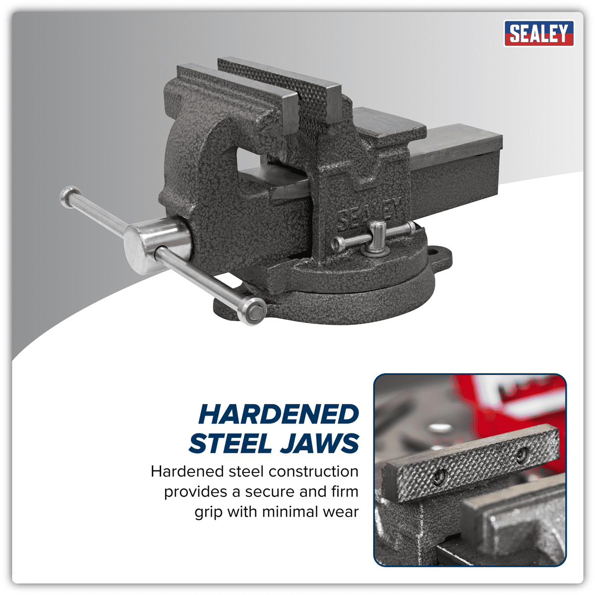 100mm SG Iron Vice with Swivel Base - Image 9