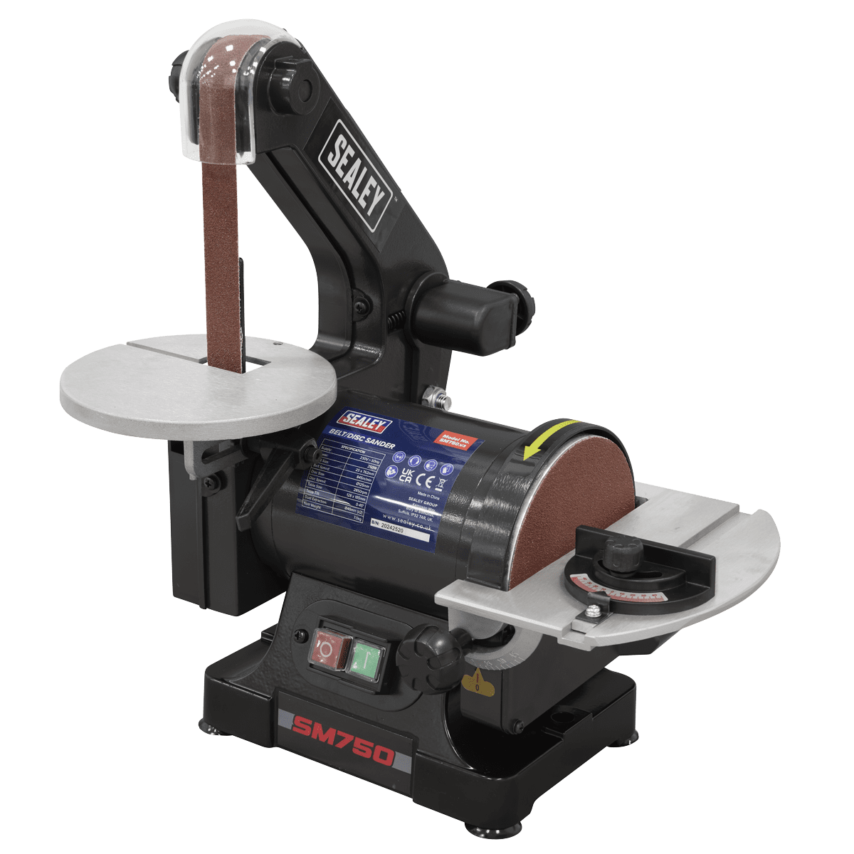 762 x 25mm Belt/125mm Disc Sander 250W/230V - Image 3