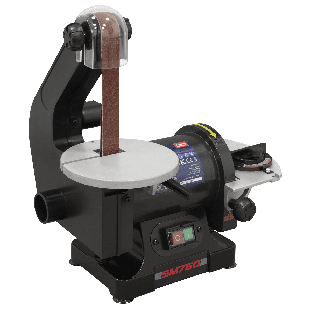 762 x 25mm Belt/125mm Disc Sander 250W/230V - Image 11