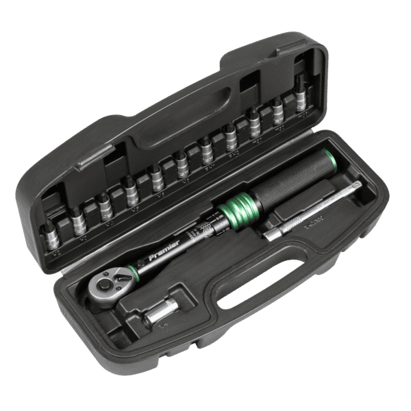 Torque Wrench Set 1/4"Sq Drive 5-25Nm 14pc