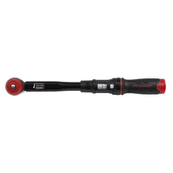 Premier Black Calibrated Micrometer Torque Wrench with 3/8"Sq Push-Through Drive 10-50Nm