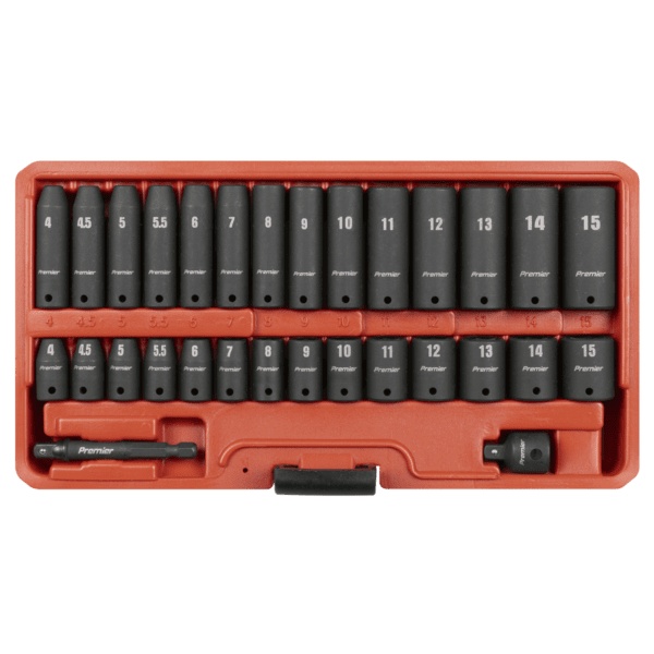Premier Impact Socket Set 1/4"Sq Drive 30pc