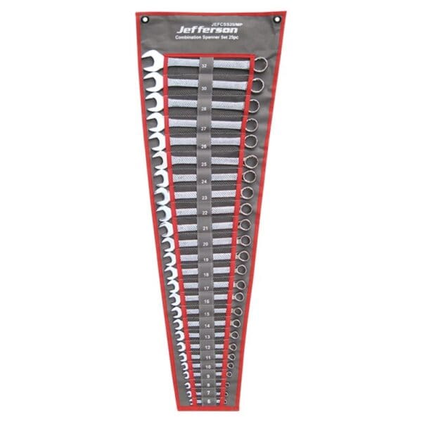 25 Piece Mirror Polished Combination Spanner Set
