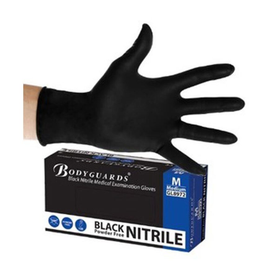 classic pro black nitrile gloves