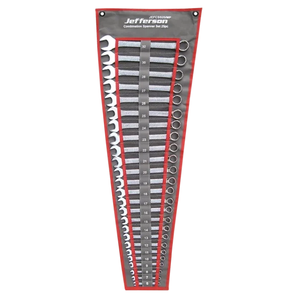25 Piece Mirror Polished Combination Spanner Set