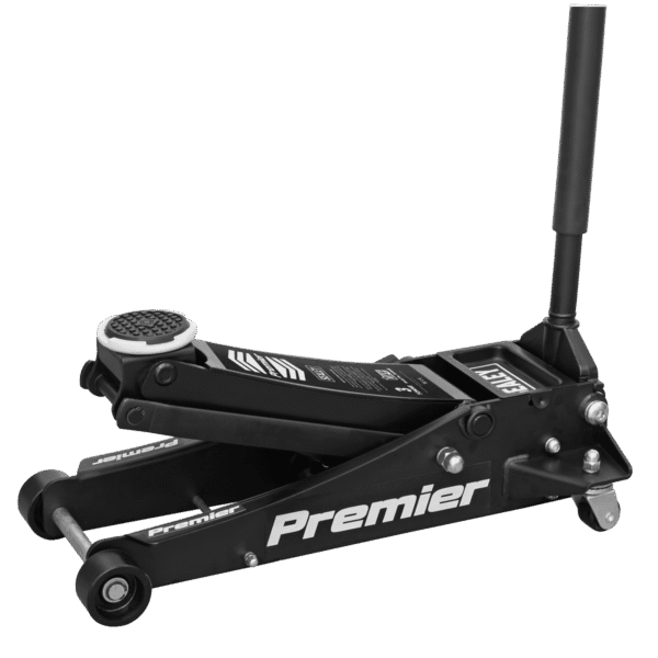 Premier Low Profile Trolley Jack with Rocket Lift 3 Tonne - Black