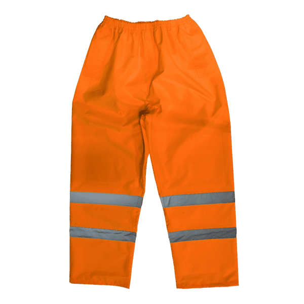 Worksafe® Hi-Vis Orange Waterproof Trousers - Large