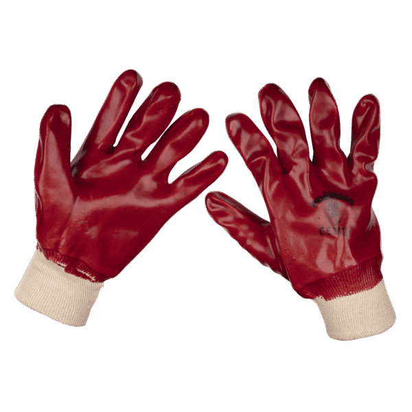 Worksafe® PVC Knit Wrist Gloves, Large - Pair