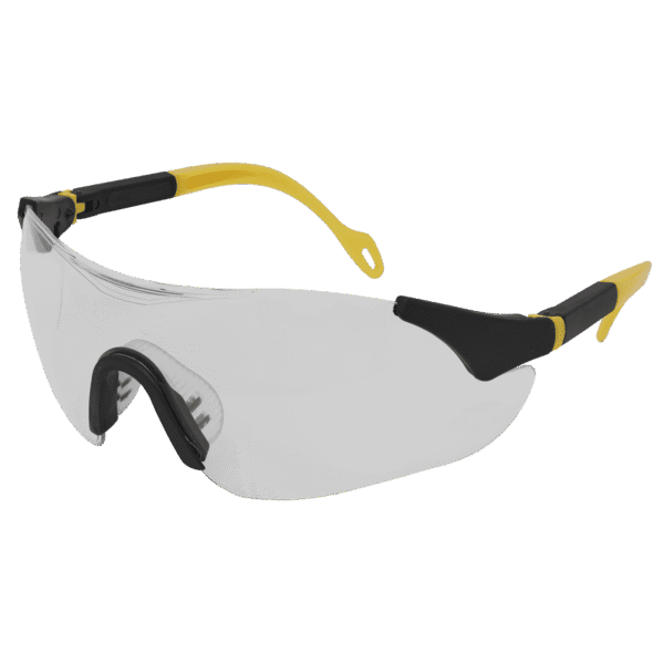 Worksafe® Sports Style Clear Safety Glasses with Adjustable Arms