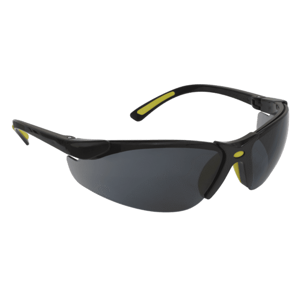 Worksafe® Zante Style Smoke Lens Safety Glasses with Flexi Arms