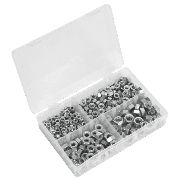 Steel Nut Assortment 1/4"-1/2"UNC 320pc