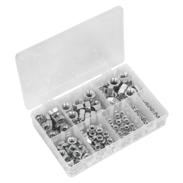 Steel Nut Assortment 255pc M4-M16 Metric