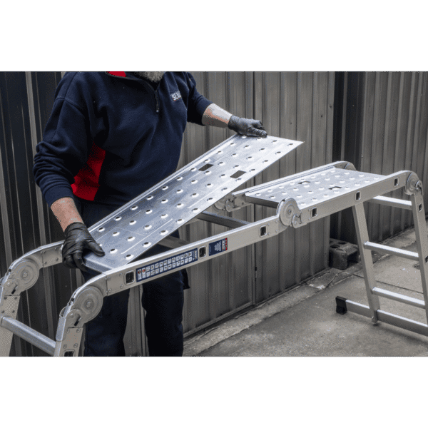 4-Way Aluminium Folding Platform Ladder - EN 131