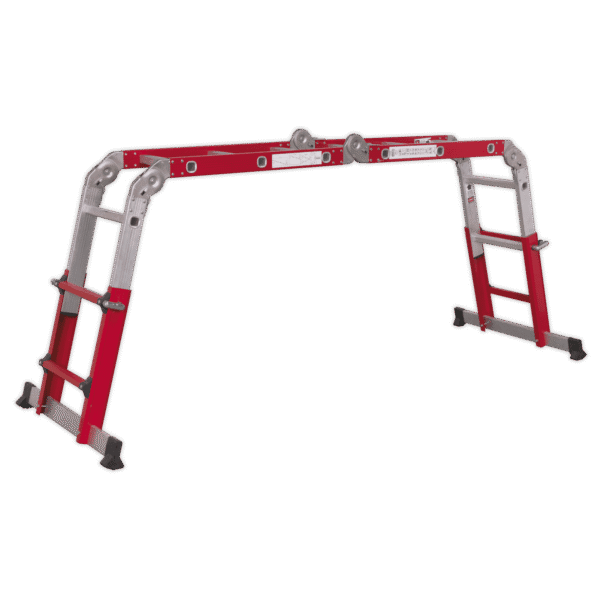 Aluminium 4-Way Multipurpose Adjustable-Height Ladder - EN 131