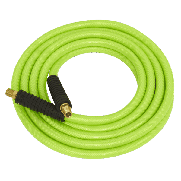 High-Visibility Air Hose with 1/4"BSP Unions 10m x 8mm