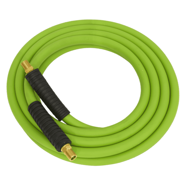 High-Visibility Hybrid Air Hose with 1/4"BSP Unions 10m x 8mm