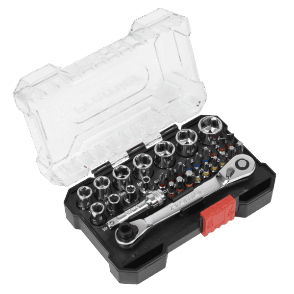 Premier Socket & Colour-Coded Bit Set 1/4"Sq Drive 31pc