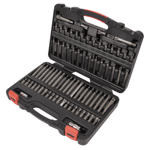 Premier TRX-Star*/Security TRX-Star*/Hex/Ribe/Spline Bit Set 3/8" & 1/2"Sq Drive 74pc