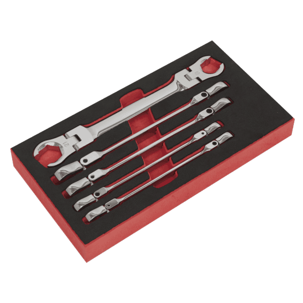 Premier Flexi-Head Flare Nut Spanner Set 5pc