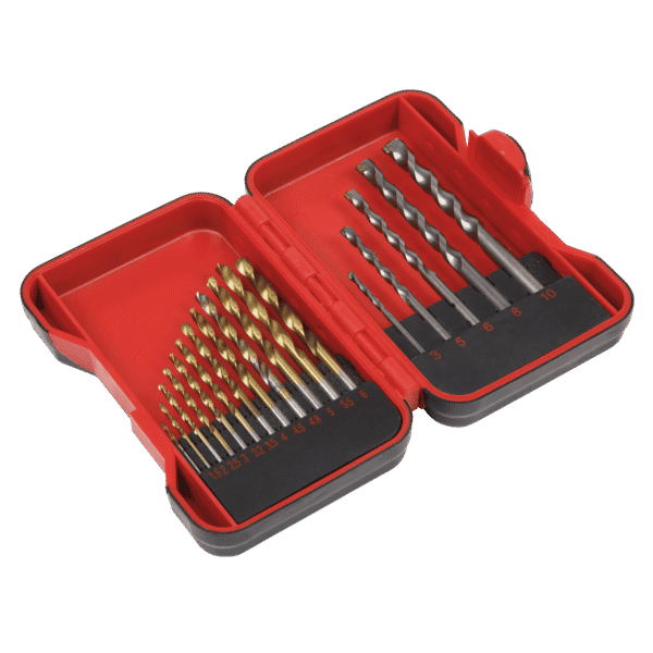 HSS/Masonry Drill Bit Set 17pc