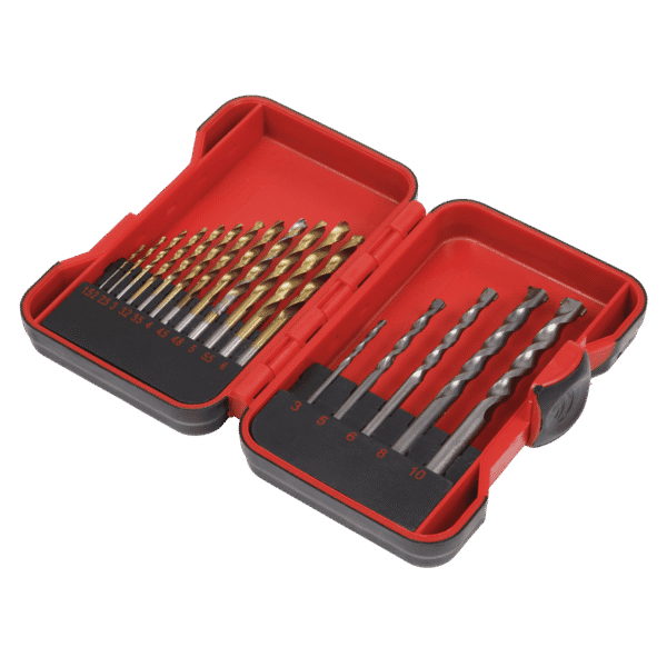 HSS/Masonry Drill Bit Set 17pc