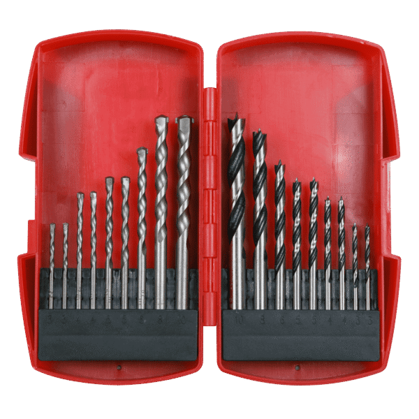 Wood/Masonry Drill Bit Set 18pc