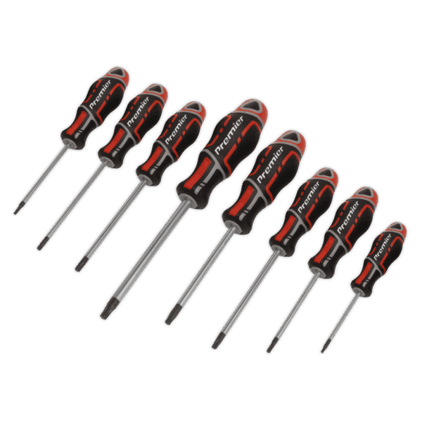 Premier GripMAX® Security TRX-Star* Screwdriver Set 8pc - Red